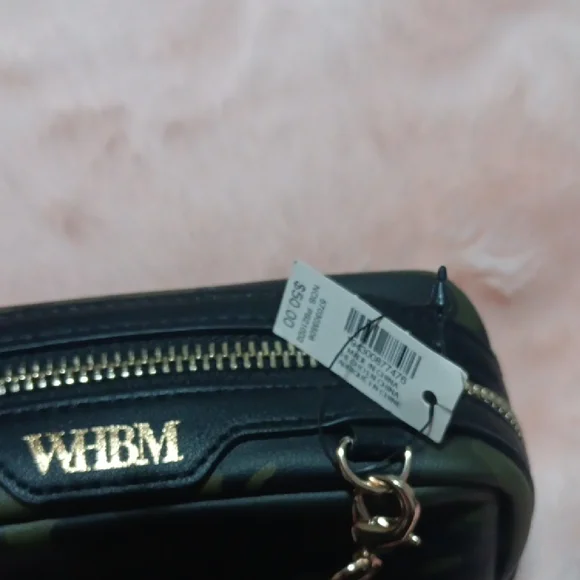 White House Black Market Camouflage and Black Bag - Picture 2 of 6